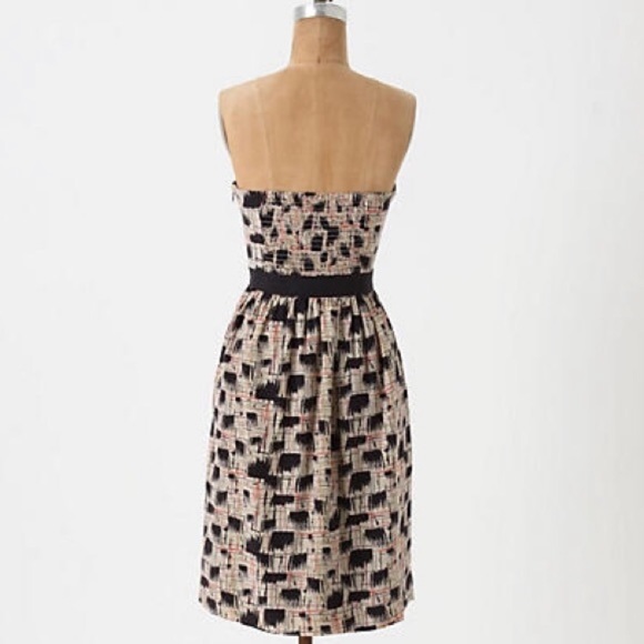 Anthropologie Burlapp Blurred Shapes Silk Dress - Picture 3 of 9